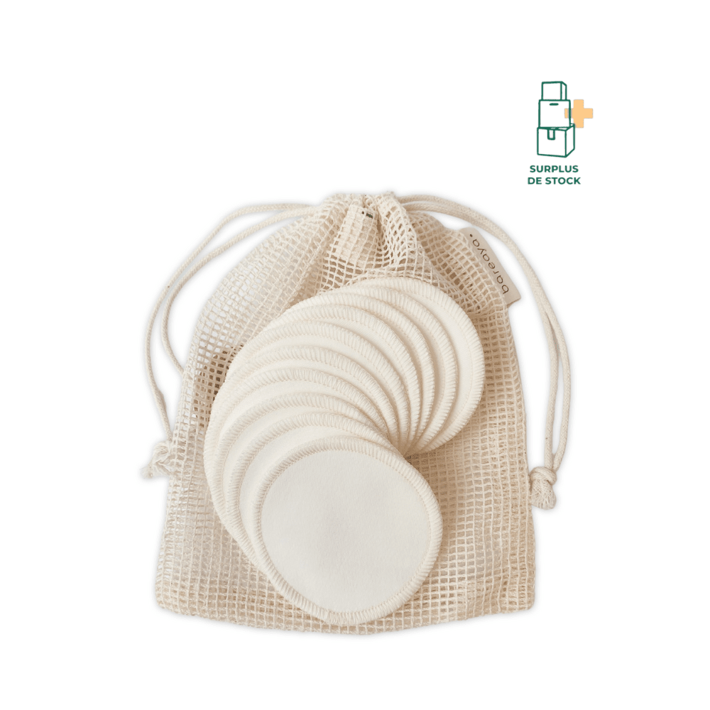 Coton démaquillants lavables Accessoire BAREAYA Lot de 10
